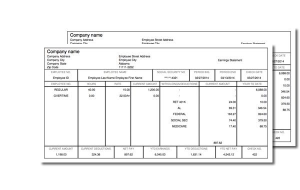 How can you make printable paycheck stubs?