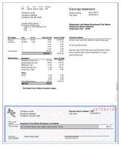 stub pay modern make step template paycheck check paystub