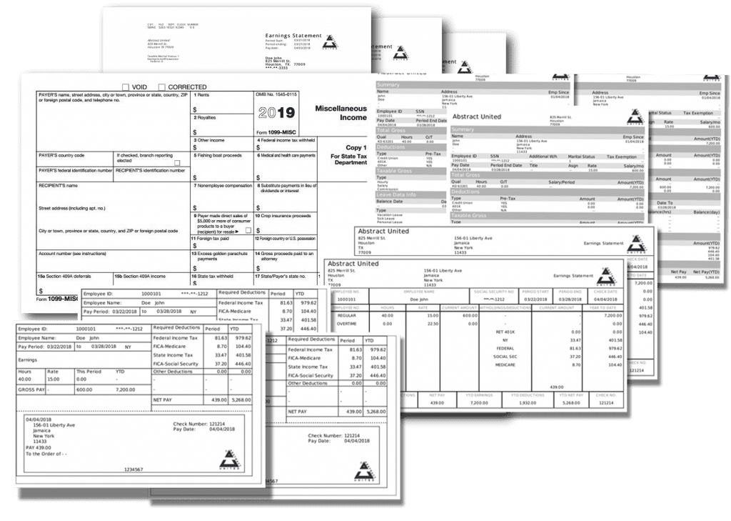 Find your favorite template and get unlimited pay stubs!