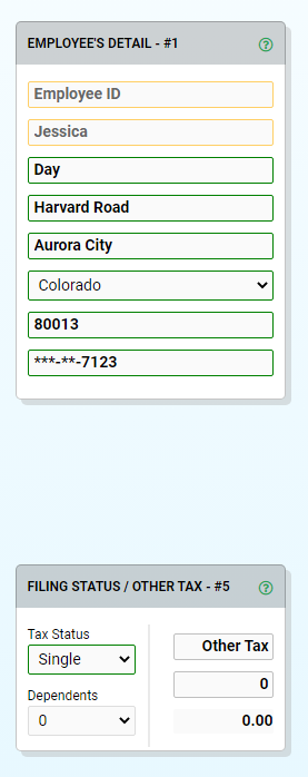 Colorado pay stub