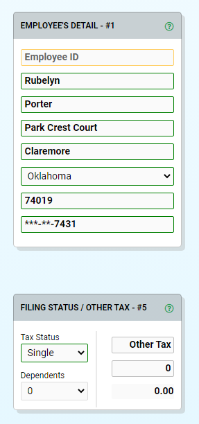 Oklahoma paystub