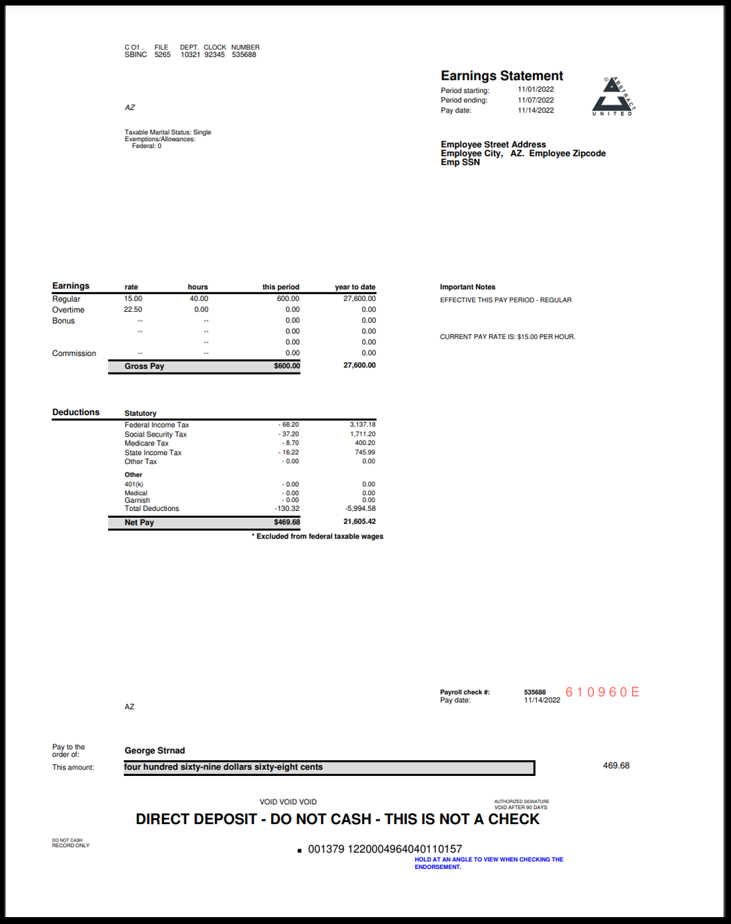 Buy Pay Stubs Online